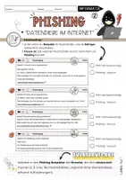 Vorschau - Unterrichtsreihen - Phishing | Datendiebe im Internet | Merkblätter mit Lösungen | Aufgaben & Quiz - Seite 3