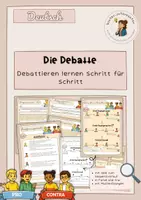 Vorschau - Stundenentwürfe - Debatte im Deutschunterricht - Debattieren lernen Schritt für Schritt (Unterrichtssequenz!) - Deckblatt