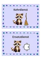 Vorschau - Poster - Klassendienste Waschbär Dienste Waschbärklasse - Seite 2