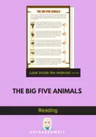 Vorschau - Arbeitsblätter - The Big Five Animals: Reading (English) - Deckblatt