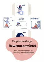 Vorschau - Spiele - alphaben Bewegungswürfel Anleitung + Bastelvorlage - Deckblatt