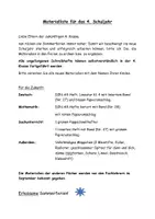 Vorschau - Arbeitsblätter - Schuljahresbeginn (Materialliste, Wunschliste, Stundenplan, Interessenabfrage) - Seite 1