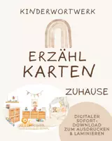 Vorschau - Fördermaterial/Inklusion - Erzählkarten Kamishibai Zuhause für Sprachförderung - Deckblatt