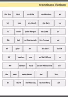 Vorschau - Arbeitsblätter - Satzpuzzle trennbare Verben A1/A2 – DaF DaZ Grammatikspiel - Seite 2