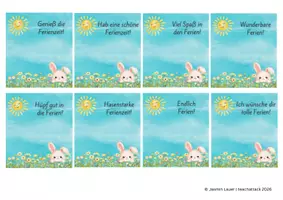 Vorschau - Mal- und Bastelvorlagen - Schokoladiger Gruß für Kinder und Erwachsene zu Ostern - Seite 1