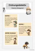 Vorschau - Anderer Materialtyp - Ordnungsdetektiv - Classroom Management - Deckblatt