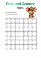 Vorschau - Arbeitsblätter - Obst und Gemüse: Suchsel / Klasse 1 - 4 - Seite 2