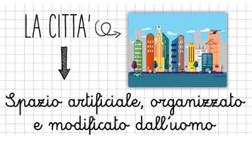 anteprima - Materiale di supporto/inclusione - La Città e lo Spazio Urbano - Pagina di copertina