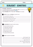 Vorschau - Stundenentwürfe - Satzglieder bestimmen – Klasse 5/6 | Subjekt, Prädikat, Objekt | Komplette Unterrichtseinheit differenziert mit Lösungen - Seite 3