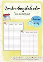 Vorschau - Anderer Materialtyp - Verabredungskalender: Visualisierung (Kl. 1-4) - Deckblatt