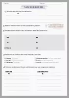 Vorschau - Arbeitsblätter - Wortarten-Training: Der Satz der Woche - Seite 1