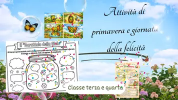 anteprima - Didattica a stazioni - Attività di primavera e giornata della felicitá - Pagina di copertina