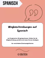 Vorschau - Spiele - Spanisch: Wegbeschreibung und Imperativ - Deckblatt