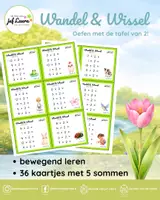 Voorbeeld - Lente - Wandel & Wissel - Tafel van 2 - Voorblad