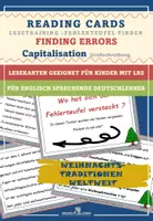 Vorschau - Fördermaterial/Inklusion - DaF / DaZ Englisch: Weihnachten weltweit Spezial: Fehlerteufel Lesekarten Großschreibung - Deckblatt