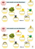 Vorschau - Arbeitsblätter - Frühling - Deutsch - 1. Klasse - Heft - Seite 1