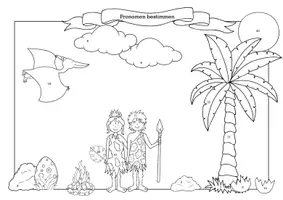 Vorschau - Arbeitsblätter - Pronomen bestimmen (Ausmalbild - Dinos) - Seite 2