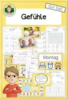 Vorschau - Unterrichtsreihen - Gefühle erkennen & benennen (DaZ/DaF Material Grundschule) - Deckblatt
