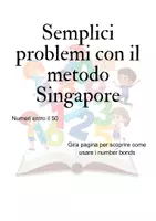 anteprima - Esercizi - Problemi ispirati al Metodo Singapore. Numeri entro il 50 - Pagina di copertina