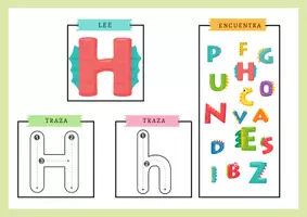 Vista previa - Hojas de trabajo - Abecedario y Números Infantil 🦕 | +35 Fichas Imprimibles - página 1