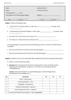 Vorschau - Test - Klassenarbeit - Zuordnungen und Dreisatz - Klasse 7 - Deckblatt