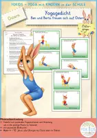 Vorschau - Bildkarten - Ostern Yogagedicht Ben und Berta freuen sich auf Ostern - Deckblatt