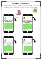 Vorschau - Arbeitsblätter - Social Media -friendship and social media - create a social media post - digital media communication group work - worksheets with solutions (grades 8 9 10) - Seite 3