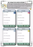Vorschau - Arbeitsblätter - Social Media -well-known social media platforms - date protection and privacy - using social media - worksheets with solutions (grades 8 9 10) - Deckblatt