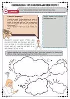 Vorschau - Arbeitsblätter - Social Media - cyberbullying and hate comments and their effects - bullying - worksheets with solutions (grades 8 9 10) - Deckblatt