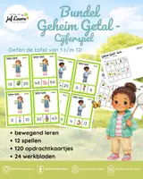 Voorbeeld - Lente - Bundel - Geheim Getal - Cijferspel - Tafel van 1 t/m 12 - Voorblad