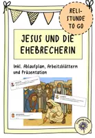 Vorschau - Stundenentwürfe - Reli-Stunde To Go: Jesus und die Ehebrecherin - Deckblatt