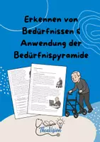 Vorschau - Arbeitsblätter - Bedürfnisse, Bedürfnispyramide - Anwendung am Fallbeispiel - Deckblatt