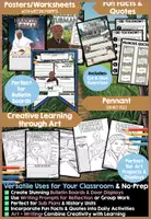 Vorschau - Unterrichtsreihen - Englisch Differenziert ab Klasse 5 – Steckbrief, Writing Prompts & Poster zu Harriet Tubman | Perfekt auch für Vertretungsstunden - Seite 1