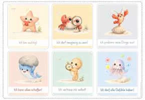 Vorschau - Bildkarten - Affirmationskarten UnterWasserKlasse - Seite 2
