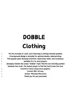 Náhled - CLOTHING - Dobble/Spot It card game - boční 1