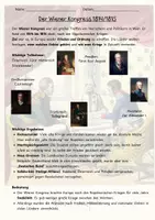 Vorschau - Arbeitsblätter - Der Wiener Kongress 1814/15 - Arbeitsblatt - Deckblatt
