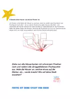 Vorschau - Stundenentwürfe - Stadt von oben zeichnen – Perspektive mit Fluchtpunkt (Schritt-für-Schritt Arbeitsblatt) - Seite 3
