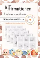 Vorschau - Bildkarten - Affirmationskarten UnterWasserKlasse - Deckblatt