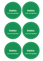 Náhled - Fruits and vegetables - Dobble/Spot It card game - boční 1