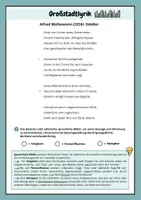 Vorschau - Arbeitsblätter - Großstadtlyrik: Gedicht "Städter" (Kl. 8-10) - Seite 1