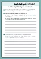 Vorschau - Arbeitsblätter - Großstadtlyrik: Gedicht "Augen in der Großstadt" (Kl. 8-10) - Seite 2
