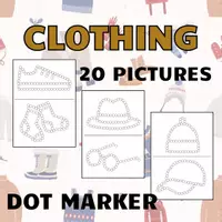 Náhled - CLOTHING - Dot Marker Activity Pages - krycí list