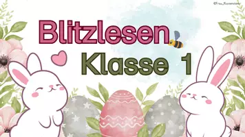 Vorschau - Präsentationen/Tafelbilder - Animierte Präsentation Blitzlesen Ostern Klasse 1 Druckschrift - Seite 3