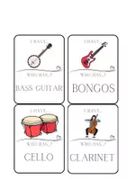 Náhled - MUSICAL INSTRUMENTS - flashcards, I have. Who has? - boční 3