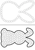 Náhled - 14 Easter Dot Art Pages, Fine Motor Skills Activity - boční 3