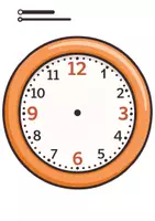 Vorschau - Mal- und Bastelvorlagen - Lernuhr für die Tafel - Din A3 (bunt) - Seite 1