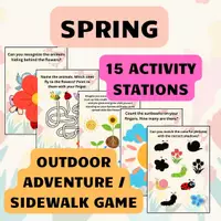 Náhled - Spring 15 Posters - Outdoor Scavenger Hunt & Learning Games - krycí list