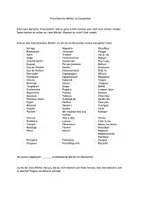 Vorschau - Arbeitsblätter - Französische Wörter im Deutschen - Deckblatt