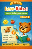 Vorschau - Arbeitsblätter - Klasse 1/2 Lese-Rätsel. Lesen lernen spielerisch - Deckblatt