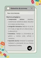 Vista previa - Hojas de trabajo - Detective de errores - página 1